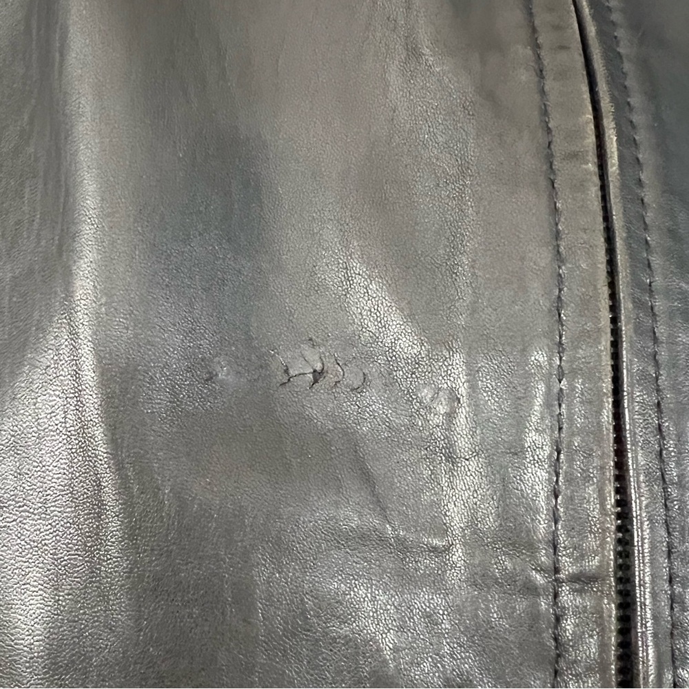 Kenneth Cole Reaction Men’s Black Leather Jacket Large - Picture 6 of 10